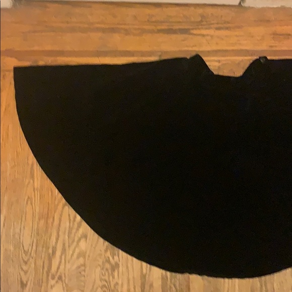 ‘50’s black cotton velveteen circle skirt. - Picture 1 of 5